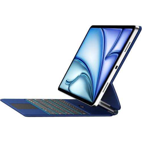 Jibrealg Keyboard Case for iPad Air 11(M4 2026/M3 2025/M2 2024) & iPad Pro 11(1st/2nd/3rd/4th Gen), Magic Keyboard with Multi-Touch Trackpad for 10.9 iPad Air 4th/5th Gen with 7-Color Backlit,Blue