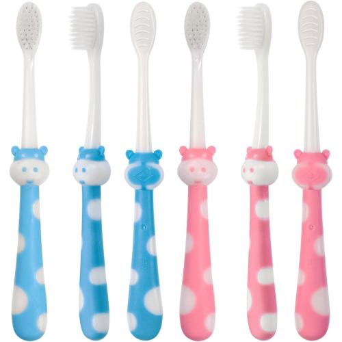 Bundle of Toddler Toothbrush Kids Manual Toothbrush 2color Bundle Toothbrushes Kids 2color Toothbrush for Age 2  Children Toothbrush Set Boys Girls Toothbrush with Suction Cup