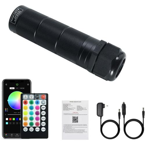 Black AKEPO 6W Fiber Optic Engine Driver Replacement, RGBW Lamp Beads   Music Activated   APP Control   28-Key Remote Control for Car Headliner Star Home Star Ceiling Kit