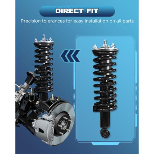 Front & Rear Struts Assembly Compatible with 1999-2004 FORD F250 F350 SUPER DUTY Shock Absorbers Replacement 432358 432359