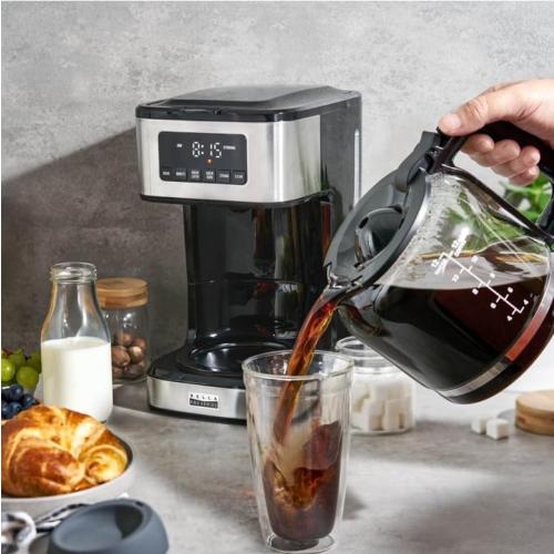 Bella Pro Series - 12-Cup Programmable Coffee Maker - Stainless Steel