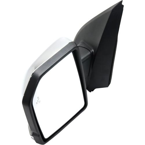 Kool Vue Mirror Compatible with Ford F-150 2015-2017 Driver Side With Heated Power Folding Blind Spot Detection in Glass In-housing Signal Light Puddle Light