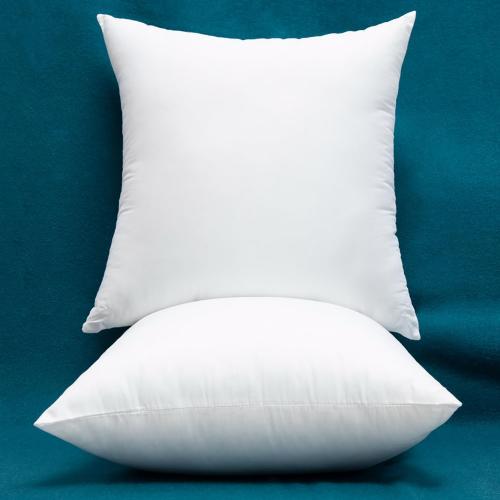 EDOW Set of 2 Cotton Fabric Plump Throw Pillow Inserts, Down Alternative Decorative Couch Cushion Cover Filler, 20 X 20 Inches