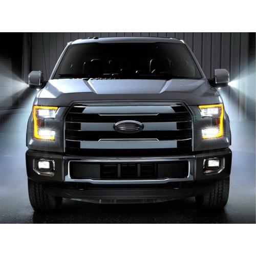 12 inch Emblem Front Grille Tailgate Rear Aluminum Overlay American Flag Emblem Fit for 2017-2022 Ford F250 F350 Super Duty（Black, 12