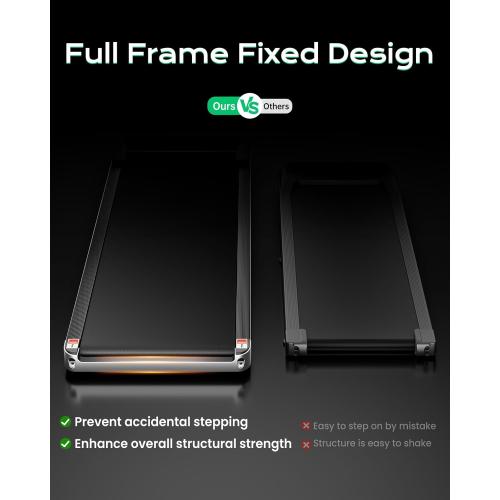 Walking Pad,Treadmill with Incline for Home Office, 2.5HP Portable Under Desk Treadmill with 265 Lbs Capacity,Remote Control, Led Display ( missing control )