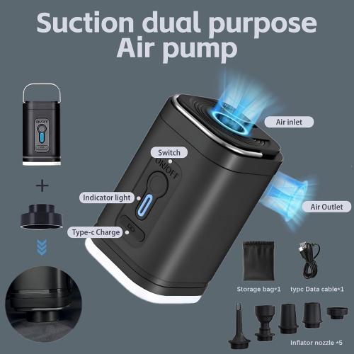 TANGCORLE Vacuum Compression Backpack with Pump, Extra Large Capacity Expandable Travel Backpack, Water Resistant Laptop Backpack with USB Charging Port for Men & Women