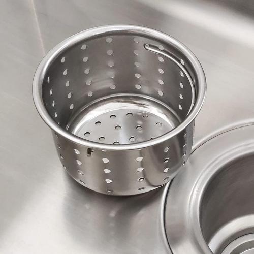 GZILA Kitchen Sink Drain Basket Only, 3-inch Basket for Kitchen Sink Strainer Replacement, Deep Cup Strainers with Handle, SUS 304 Stainless Steel