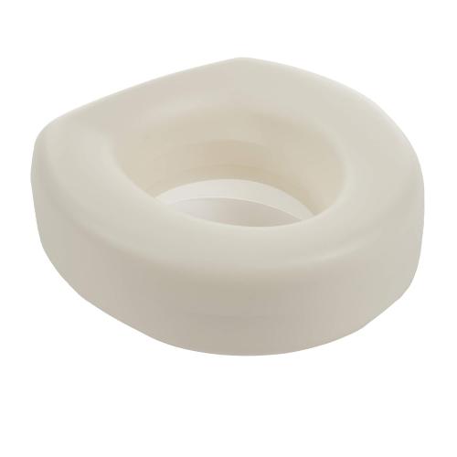 White Cardinal Health CBAS0026 Elevated Toilet Seat Without Clamp, 4.5IN, 300LB, Case of 3