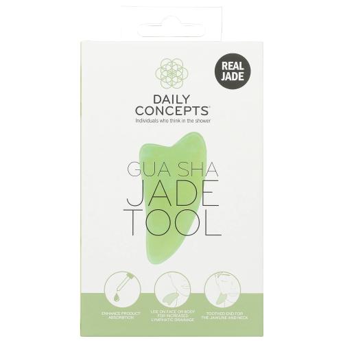 Daily Concepts Gua Sha Jade Facial Tool, Real Jade, 3.5 Ounce (Pack of 4)