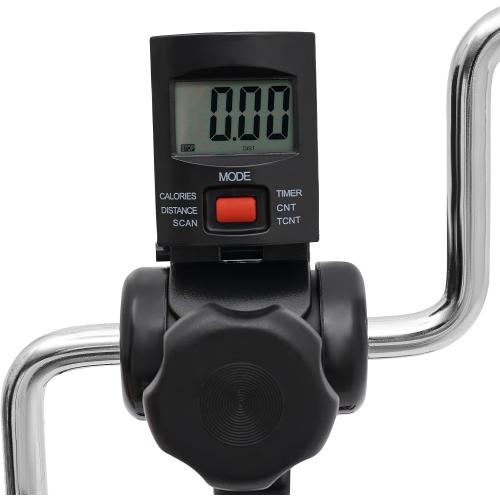 Pedal Exerciser Bike, Hand Arm Leg and Knee Peddler Adjustable Fitness Equipment for Seniors w/LCD Screen Display, Home Pedal Exercise Bike for Total Body, Black