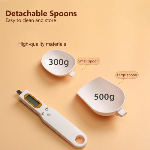 Digital Measuring Spoon Electronic Scale Spoon Weighing for Food Coffee Powder Tea Ingredients Spice Kitchen Gram Measuring Spoons High Precision 0.1g