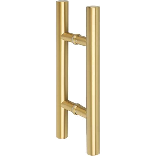 GOLD Alise 16 Shower Door Handle,Sliding Shower Glass Door Pull, Round Back to Back Handle for Shower Doors,SUS304 Stainless Steel Shower Hardware Replacement Parts,Gold Finish,LS7040Y-G