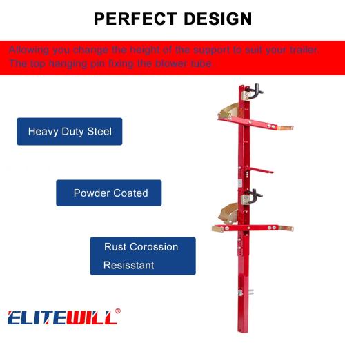 Red 2 Pack ELITEWILL 2 Place Trailer Backpack Blower Rack Storage Holder Compatible with Open Lawn Landscape Trailers Trucks - 2 Pack Backpack Blower