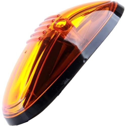 Banpo 5 X Cab Marker Light, Amber Lens Amber LED Housing Cab Roof Running Lights, Accessories Light Sets w/Wiring Pack Compatible with 1999-2002 Dodge Ram 2500 3500 Pickup Trucks