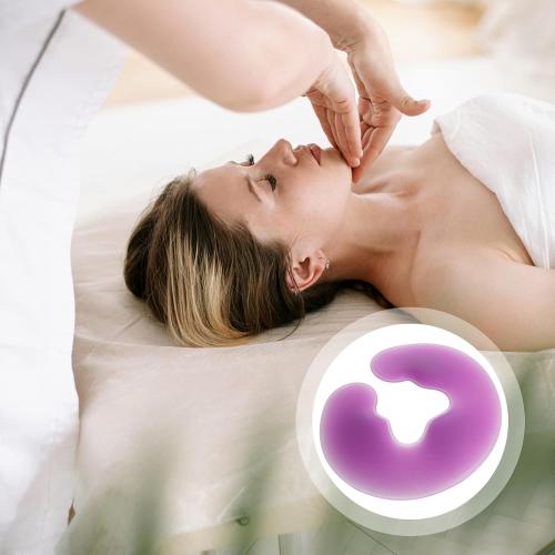Massage Face Cradle Cushion, U Shaped Headrest Face Down Prone Position Cushion Pillow for Massage Tables Neck Head Rest Pad for Beauty Spa