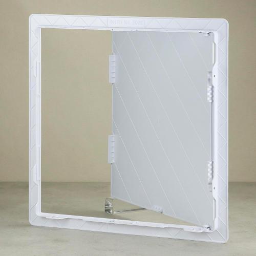 QWORK Access Panel for Drywall, 16x16 Inch ABS Plastic Wall Hole Cover Access Door for Plumbing & HVAC Systems, White