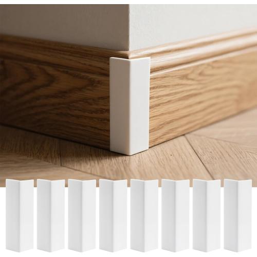 Pangda Baseboard Corners Blocks Self Adhesive Rubber Safety Corner Protectors Proofing Edge Guard Corner Cushion for Wall Furniture Edge