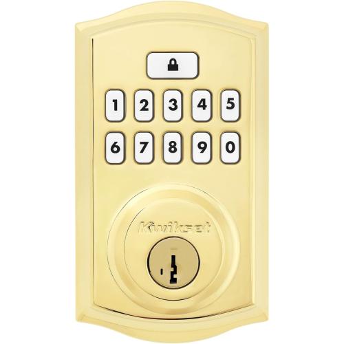 Kwikset 9260TRL-11PS Traditional SmartCode Keypad Electronic Deadbolt SmartKey Venetian Bronze Finish