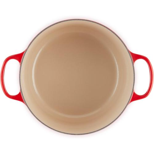(blue) Le Creuset Enameled Cast Iron Signature Deep Round Oven, 6.5 qt., Cerise