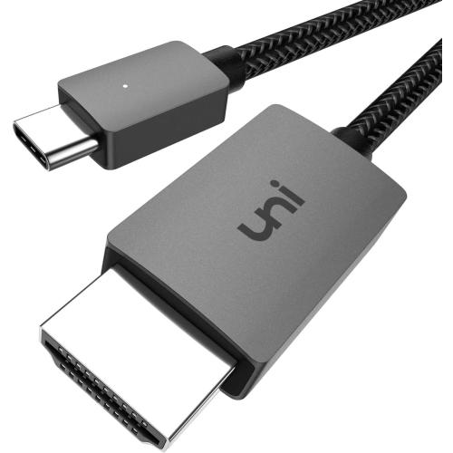 uni USB C to HDMI Cable 3FT 4K@30Hz, ONE-Way USB Type C Host to HDMI Cable, [Thunderbolt 3/4 Compatible] with MacBook Pro/Air, iPhone 15 Pro/Max, Galaxy S8-S24, Surface Book 2, XPS, Chromebook