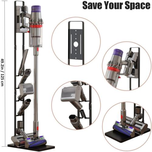 Foho Vacuum Stand, Storage Bracket Stand Holder, Stable Vacuum Stand Compatible with Dyson V15 V11 V10 V8 V7 V6 Handheld Cordless Vacuum Cleaners & Accessories & Attachments