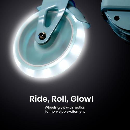 Aero Scooter for Kids 5-8 | Dynamic Lights, Hand Brake & Shock Absorption | Boys Girls 2 Wheels Kick Scooter | Foldable & Height Adjustable