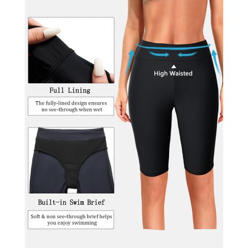 Size 20W Yonique Women Two Piece Tankini Swimsuits with Shorts Athletic Bathing Suit with Swim Shorts Racerback Swimwear