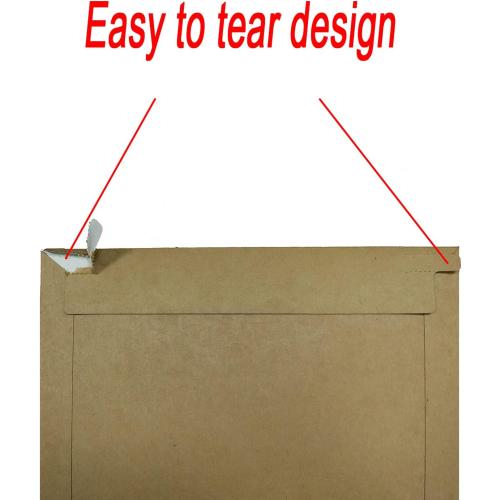 Rigid Mailers 30 Pack 7.5 x 9.5 inches Brown Self Seal Stay Flat Bulk Cardboard Kraft No Bend Mailers Peel and Seal for Document Photos Pictures Papers Files CD