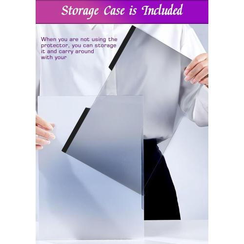 Size 14 inch PYS Magnetic Laptop Privacy Screen 14 Inch (16:9 Aspect) - Anti-Glare Blue Light Filter, Removable Privacy Screen Protector Compatible with HP/Dell/Acer/Lenovo/Samsung/ASUS (12.2x6.9inch/ W x H)