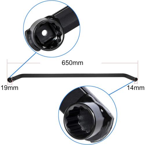 Bonbo Serpentine Belt Wrench Tool for Honda CRV Accord Civic Mazda etc Handy Wrench Tool with 14mm & 19mm ends
