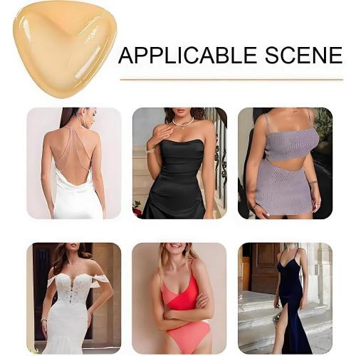 DEPOVOR Ultra Boost Inserts Double-Sided Adhesive Pads Sticky Bikini Padding Inserts for Sports Bra Swimsuit
