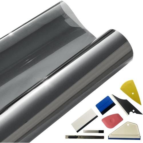 Window Tint Car 5% VLT 40 in x 100 FT 2PLY Carbon Window Film Tint for Home and Car,Automotive Window Privacy Film with Installation Tools,Blocks UV/IR Rays,Heat & Glare and Scratch Resistance