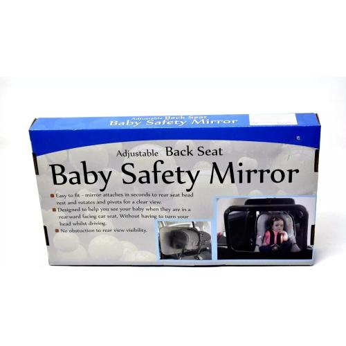 Adjustable Back Seat Baby Safety REAR FACING Mirror for Car INTERIOR, Easy to Fit and Rotate