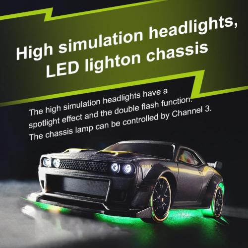 Turbo Racing 1:76 Scale Drift RC Car with Gyro Mini Full Proportional RTR 2.4GHZ Remote Control with 2 Replaceable Body Shell (C65-GREY)