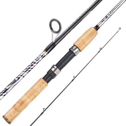 Sougayilang Spinning & Casting Rods, Strong Carbon&Glass Composite Fishing Rod with Stainless Steel Line Guides for Bass, Trout, Panfish, Catfish