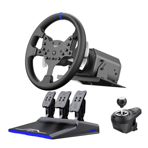 PXN-V99 Racing wheel Steering wheel 3.2nm force feedback gaming racing wheel 270/900 Dismantle with Hall magnetic induction pedal, 6 1 gear shift rod gaming steering wheel for pc/ps4/Xbox one/X-Series X/S