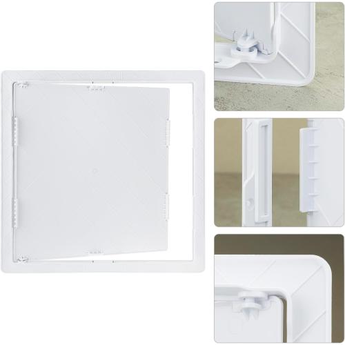QWORK Access Panel for Drywall, 16x16 Inch ABS Plastic Wall Hole Cover Access Door for Plumbing & HVAC Systems, White