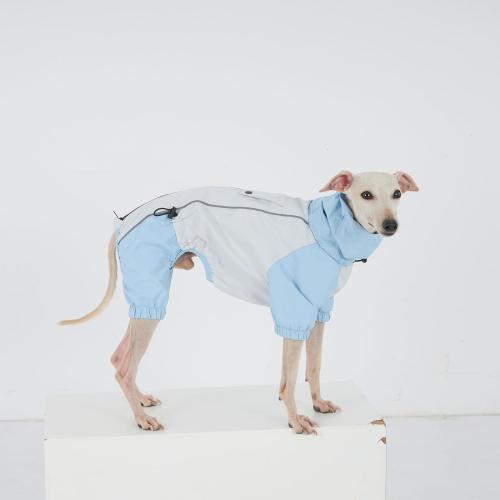 4 Pack....Dachshund Dog Raincoat with Legs, Waterproof Full Body Jacket, Hooded Outdoor Windbreaker for Small & Medium Dogs, Mini Dachshund Puppy Coat (Small (9-13lbs))