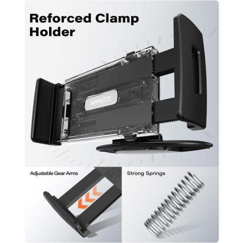 APPS2Car for Sturdy iPad Holder for Car CD Slot Tablet Mount, 2-in-1 Universal 4.7-11 Holder for iPad Pro 11 Air Mini, iPhone, Galaxy Z Fold, Adjustable 360° Rotation, Road Trip Essentials