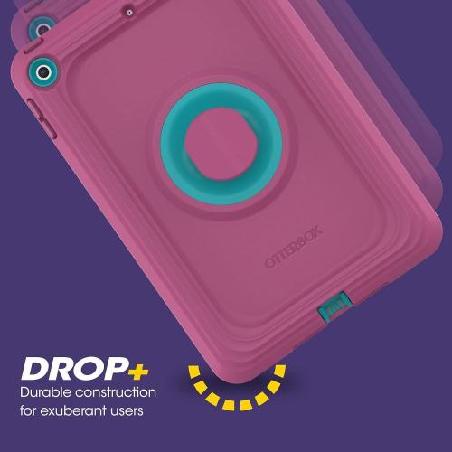 OtterBox Made for Kids Case for iPad 7th, 8th & 9th Gen (10.2 Display - 2019, 2020 & 2021 Version) with Kickstand & Car Headrest Mount Holder - (Empowered Pink)