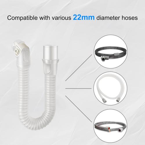 2 Packs Replacement Elbow and Short Tube for resmed AirFit N20 and Airtouch N20 - Reduce Noise - No Leakage