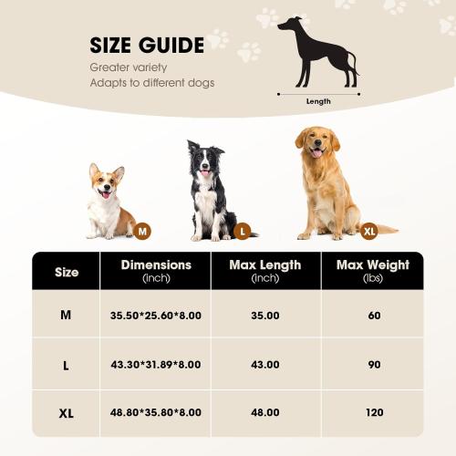 Elevated Dog Bed, Raised Outdoor Dog Bed for Extra Large Sized Dog, Portable Cooling Pet Cot with Breathable & Washable Mesh, Indoor & Outdoor Pet Hammock with Skid-Resistant Feet.