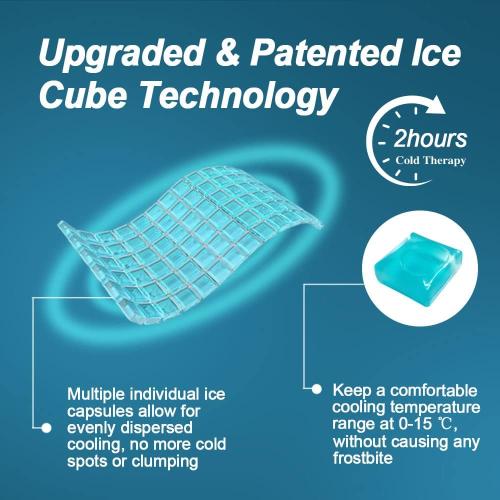 Ice Pack for Back Pain Relief, 2 Hours Long Lasting Cold Pack for Lower Back, Cold Therapy Flexible Ice Pack Wrap for Lumbar Pain, Sciatica, Coccyx, Swelling, Surgery