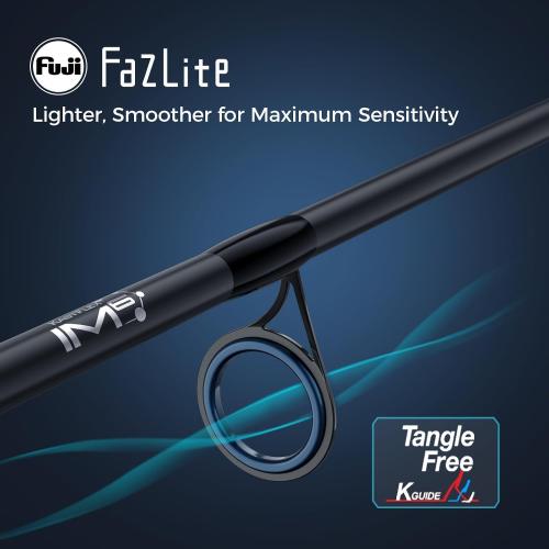 KastKing Verus Performance Spinning & Casting Fishing Rod with Extra Tip, Lightweight KastFlex IM6 Graphite, FazLite Rings Guides, Extra Tip Section, EVA Grip, PTS Power Transition System