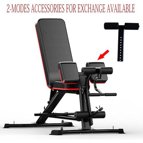 Utility Weight Bench with Leg Extension - Multi-Position Adjustable Bench for Strength Training, Dumbbell Exercise and Ab Workouts