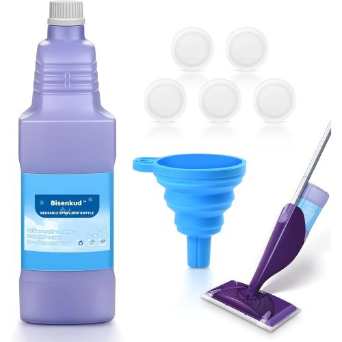 Bisenkud Leak-Proof Refillable Bottle for Swiffer® Wet Jet™ Mop