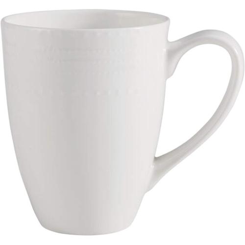 Mikasa Annabelle Bone China Dinnerware Set, 40-Piece Service for 8, White Hobnail Detail, Dinner Plates, Salad Plates, Bowls and Mugs, Dishwasher and Microwave Safe‼️light dirt and incomplete‼️