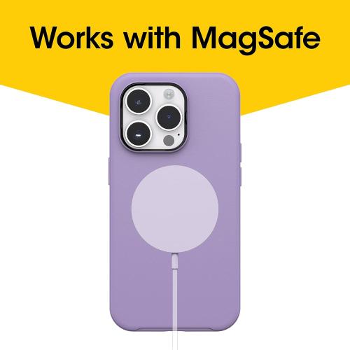 OtterBox iPhone 14 Pro (ONLY) Symmetry Series  Case - You Lilac IT (Purple), Ultra-Sleek, Snaps to MagSafe, Raised Edges Protect Camera & Screen