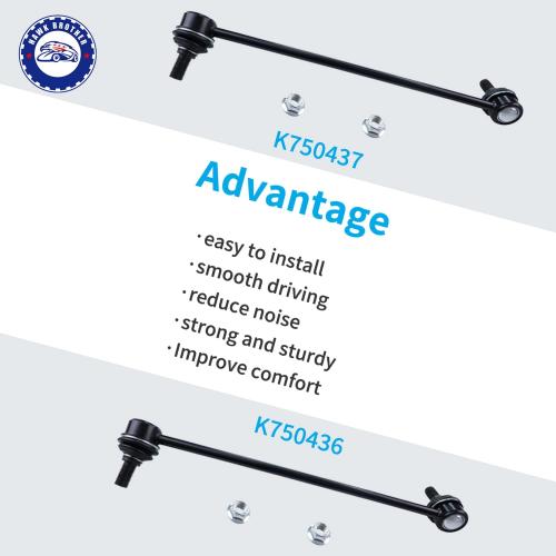 12.64 Front Sway Bar Link K750436 K750437 Stabilizer Sway Bar End Link Compatible with 2011-2014 Hyundai Sonata Limited L4 2.4L GLS without Sport Suspension