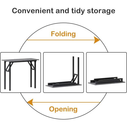 Need Small Desk, 31.5 x 15.7 Inches No Assembly Foldable Writing Table,Sturdy and Heavy Duty Folding Computer Desks for Small Space/Home Office/Dormitory AC5LB(80 * 40)